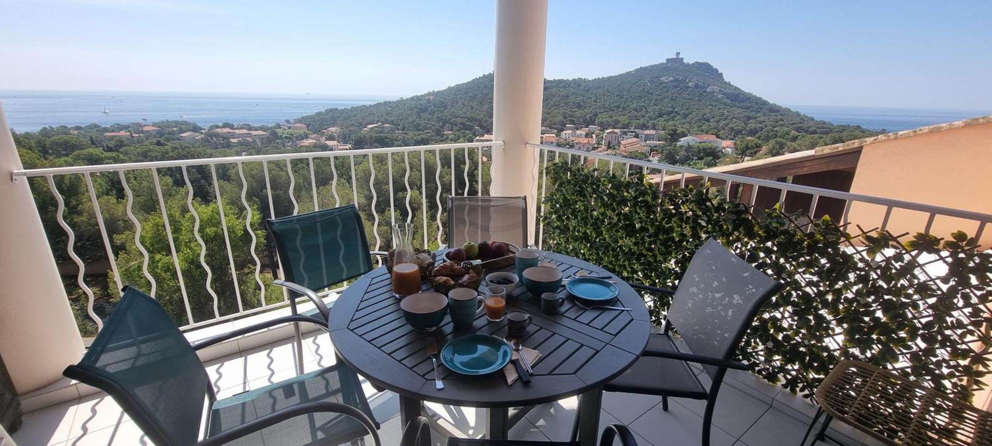 Agay Cap Esterel Le Hameau F2 Clim Plein Sud Dernier Etage Magnifique Vue Mer แซ็งต์-ราฟาเอล ภายนอก รูปภาพ
